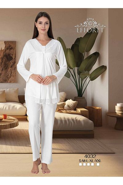 Maison Mila Maternity Pajama Set with Hidden Breastfeeding Features