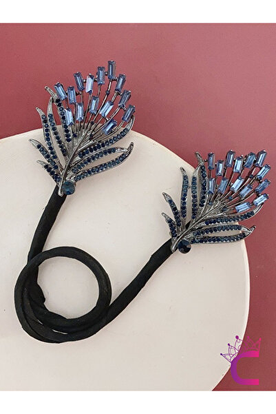 Cinderella Elegance Kristal Taşlı Kadın Kolay Toplanabilir Telli Topuz Tokası...