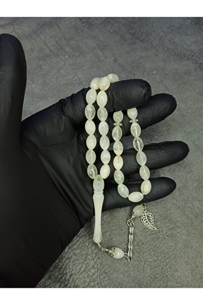 Mos Tespih Mărgele de rugăciune de chihlimbar cu pulbere Moire tăiată cu orz