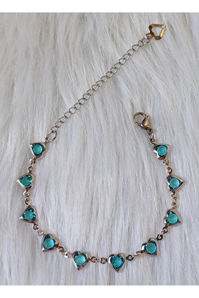 karitasarim Mavi Kalpli Bileklik