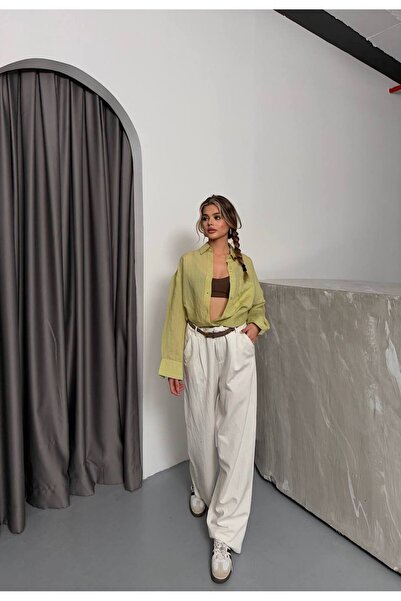 Bak'ap Прозора oversize сорочка з літнім принтом і лініями