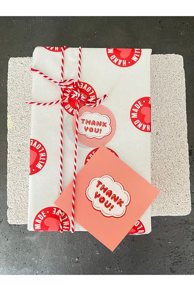 Meyofficial Hand Made Themed Gift Product Packing Kit (Pelur Binding String Card and Stickers)