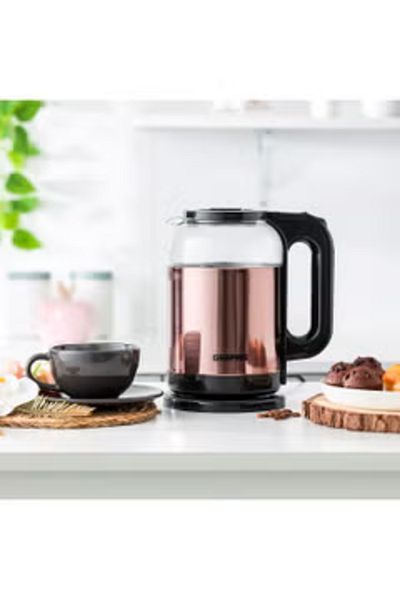 Geepas Glass Kettle metalic rose, GK38063