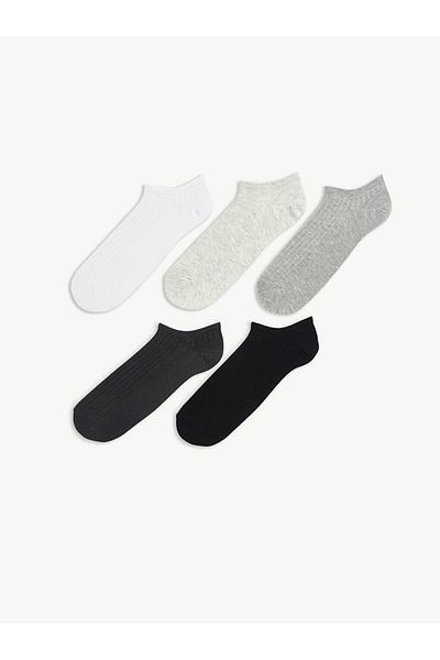 LC Waikiki Lcw Accessories Mixed Men's Booties Socks 5 Pcs