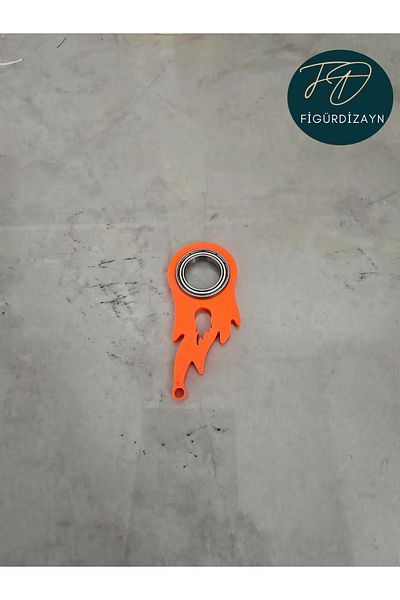 FigürDizayn Keyrambit Pro V3 Orange Bearing Keychain