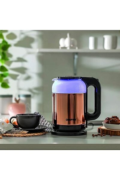 Geepas Glass Kettle metalic rose, GK38063