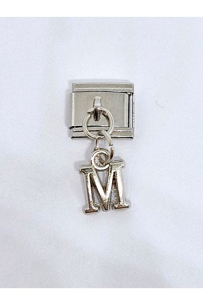 RoseCo00 1 Piece Letter m Italian Bracelet Charm