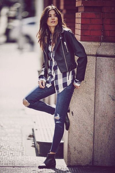 King Brothers Women's Black Slim Fit Pocketless Shirt - Lumberjack