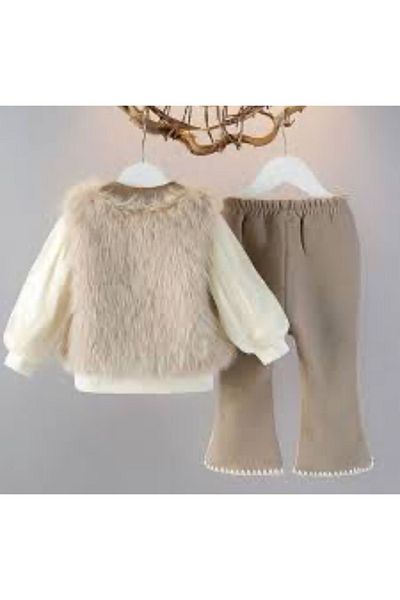 Eybabykids Set with Fur Vest