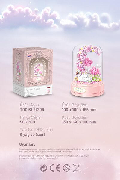 balody Gül Aşkı Müzik Kutusu (BL21209) – Mini Blok Yapı Oyuncakları Seti