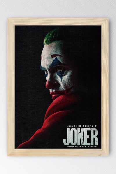 Saturn Joker Framed Painting - Movie Poster Painting