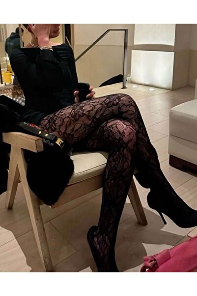 Zess store Чорапогащи с дантелен мотив