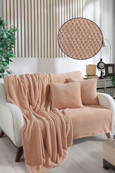 LADYNİL SOFTY WELLSOFT Калъф за диван и одеяло за телевизор - 180x200 + 2 броя калъфки за възглавници 45x45