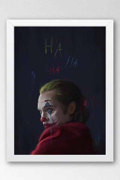 Saturn Joker Ha Ha Ha Pictură înrămată - Pictură poster de film