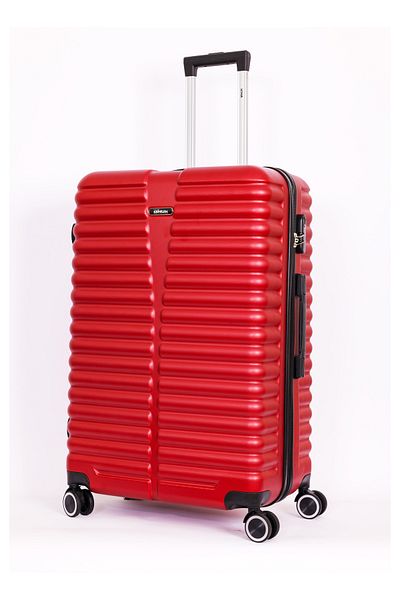 Mnuk Destiny Checked Luggage | Hardside Trolley | 28 Red