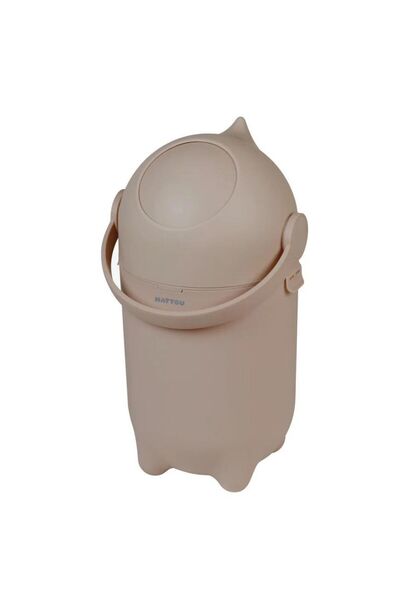 Nattou حفاضات الأطفال دروبي - سلة المهملات باللون البني