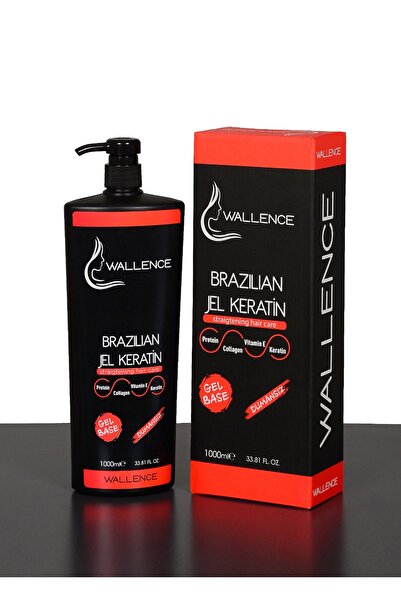 wallence Dalgalı ve Kıvırcık Saçları 6 Ay Kalıcı Düzleştirici Jel Keratin 1000ml