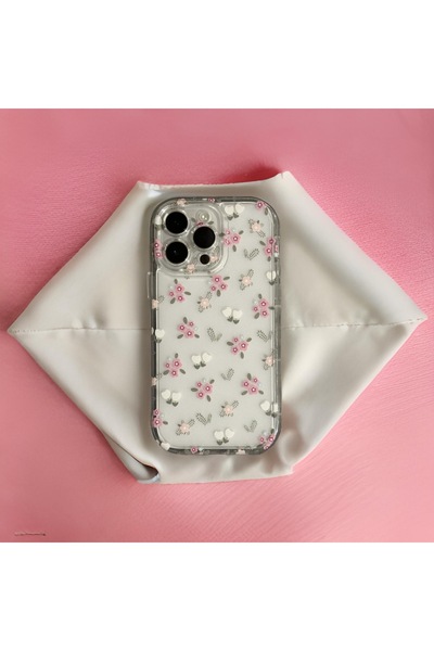HYPERSOFT Iphone 11 (6.1 inç) Uyumlu Kamera Korumalı Mat Baskılı Çiçekli Kılıf