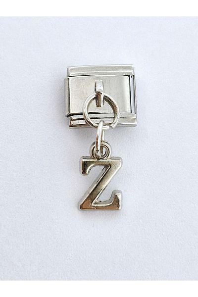 RoseCo00 1 Piece Letter Z Italian Bracelet Charm