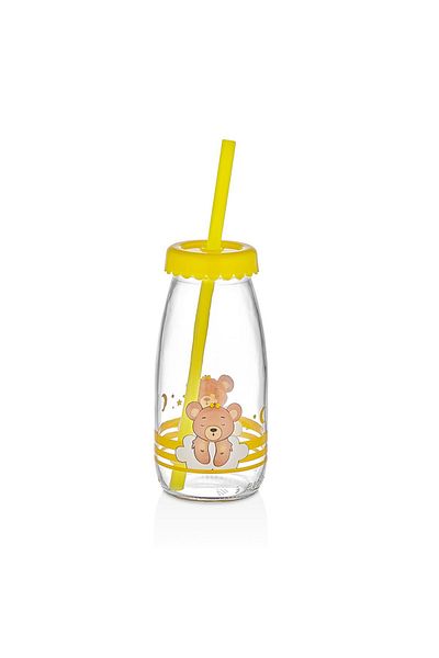 QLUX IDEAS C-00521 كوب حليب سليبي بير سعة 250 مل مع شفاطة