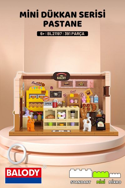 balody Mini Shop Series – Patisserie (Bl21197) – Mini Block Building Toys Set