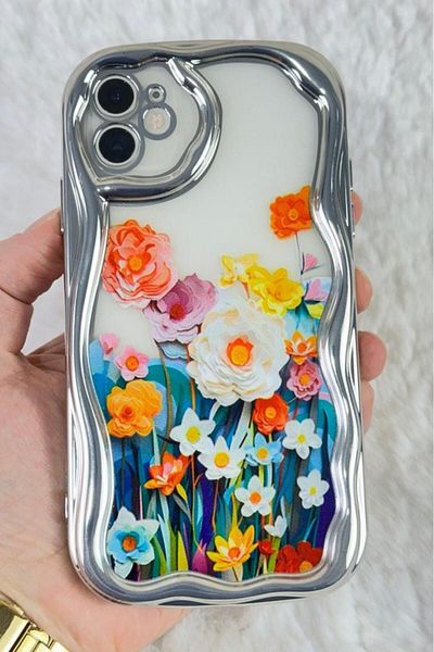 Vip Case iPhone 11 - حافظة Bloss بتصميم أنيق وعصري مع حماية للكاميرا بتصميم زهور ملونة