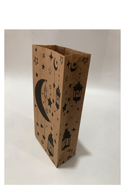 Dekals 20 Adet 13x25 Ay yıldız Kandil Desenli Ramazan Kurban Temalı Hediye Pa...