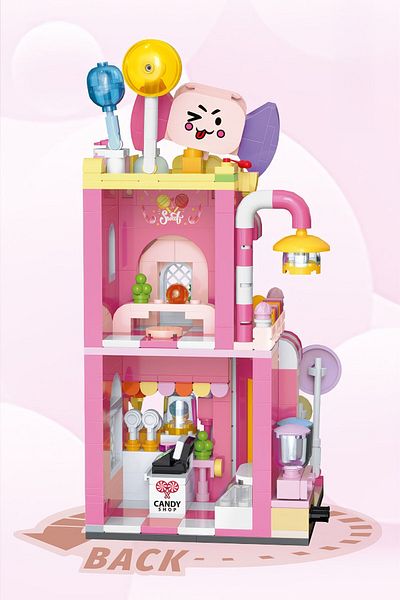 balody Mini Street Series – Candy Shop (Bl21200) – Mini Block Building Toys Set