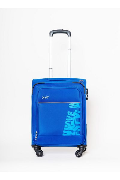 Skybags Rhumba Carry-On Luggage, Polyester Soft Sided, 20" Blue
