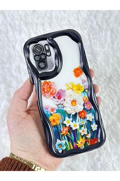 Vip Case Redmi Note 10/10S - حافظة Bloss بتصميم أنيق وعصري مع حماية للكاميرا بتصميم زهرة ملونة