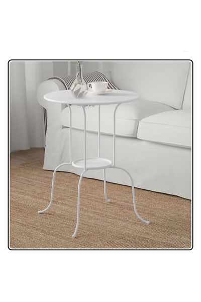 IKEA IKEA Side Table, Indoor/Outdoor/White