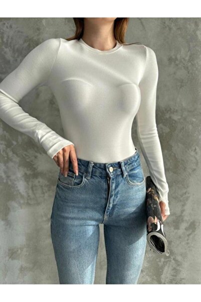 gül sezgin butik Women White Color Modal Fabric Body