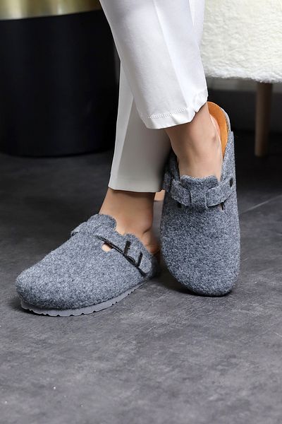 Land of Cork Papuci unisex din pâslă anatomică din lână cu talpă din plută naturală