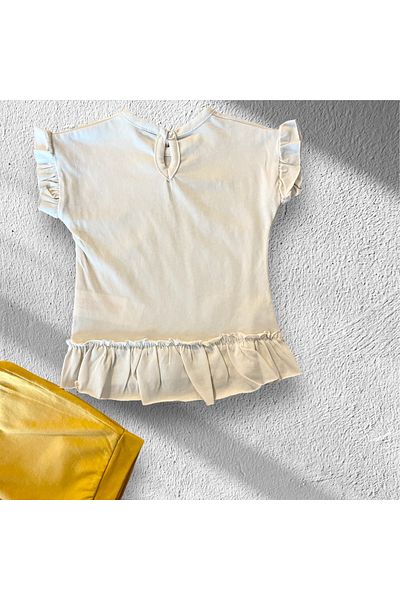 Miniworld Miniwordl 100% Cotton Suit with Shorts for Girls