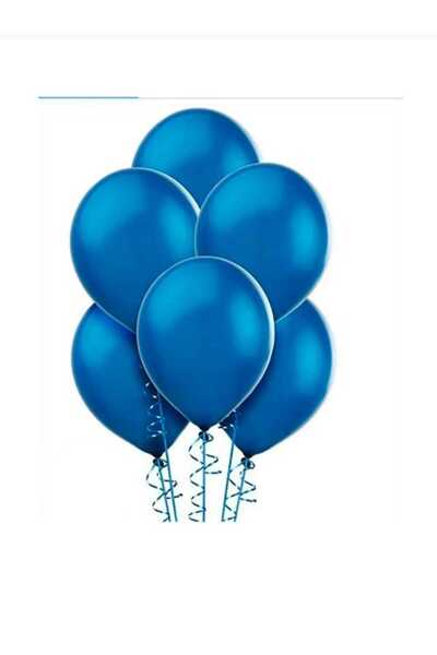 Partioutlet بالون معدني أزرق 10 قطع