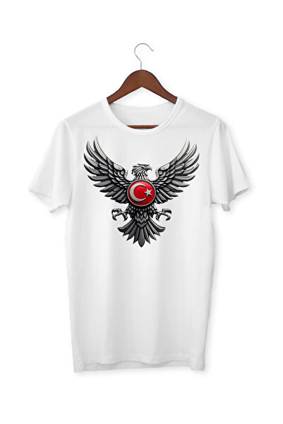 ALPŞAN TİCARET Tricou cu steag turcesc - model Turcia, detaliu vultur, mai mu...