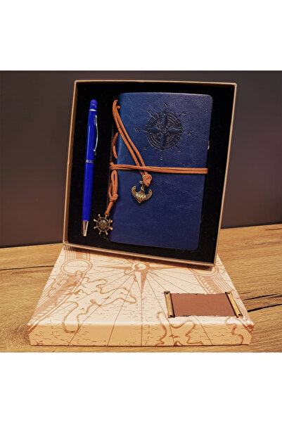 Epilons Compass Notebook and Ballpoint Pen Set Zenvia-Tg4356