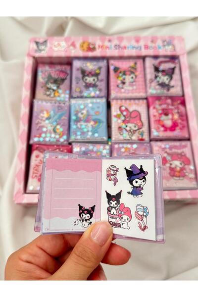 shop دفتر ملاحظات مائي صغير - مع ملصقات ملونة ولطيفة (3 قطع)