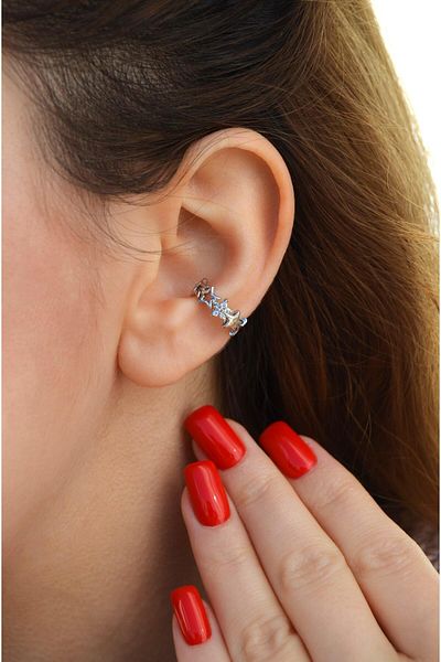 Sacce Scarves&Accessories Starry Row Earcuff - Compression Cartilage Earring