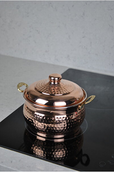 Rotanev 3-Piece Copper Mini Casserole Pot Set