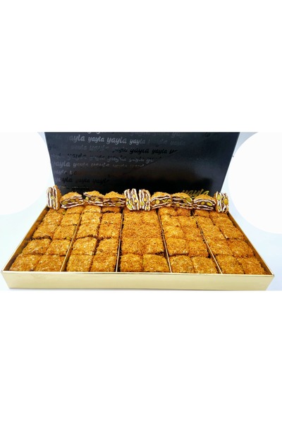 turkish fıstıklı kadayıflı baklava lokum büyük kutu