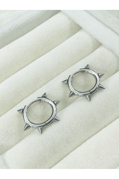 DS DİAMONDSHOP 1 cm Steel Earring Hoop Model - Byçkp- 202502820