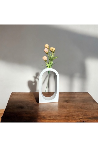 EL YAPIMI Modern Geometrik Saksı Vazo Şık Dekoratif Aksesuar