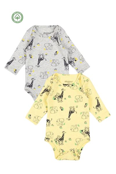 Divonette Unisex Patterned Interlock Snap Badi - Baby Clothing
