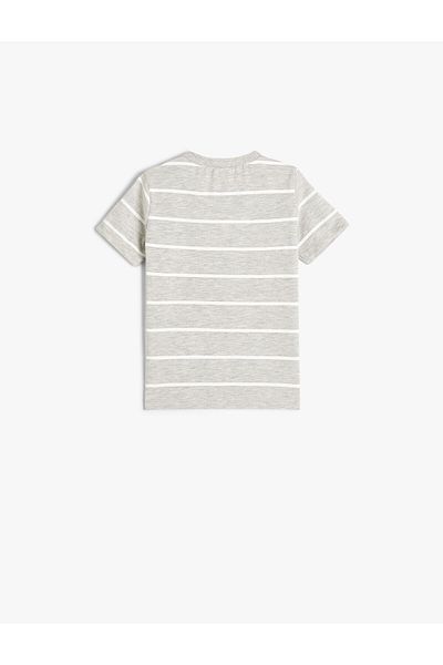 Koton T-Shirt Short Sleeve Sun Printed Crew Neck