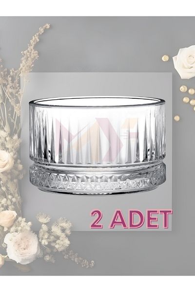 Myend 2 Pieces 230 Cc Glass Elysia Snack Bowl, Glass Bowl, Luxury Snack Bowl