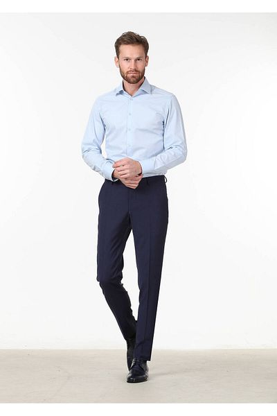 Ramsey Schlichtes Slim Fit Hemd aus klassischer Baumwollmischung