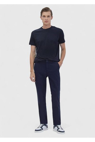 Ramsey Plain Crew Neck Silk Blend T-shirt