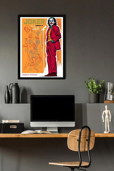 Saturn Pictură înrămată Joker - Pictură poster de film