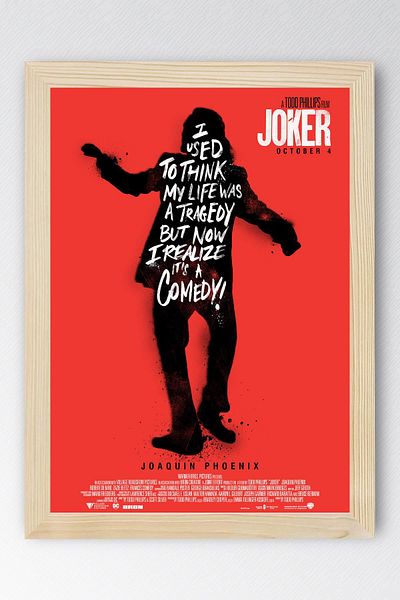 Saturn Joker Framed Painting - Movie Poster Painting